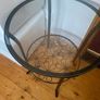 Cast iron glass coffee table Image 4