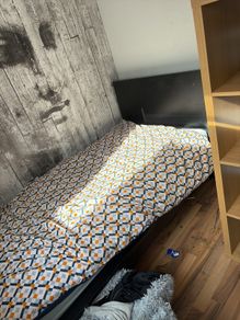 single bed and Wardrobe