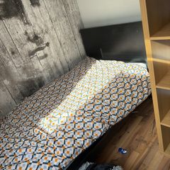 single bed and Wardrobe