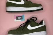 Classic Nike Air Force 1 Low Olive Green Suede