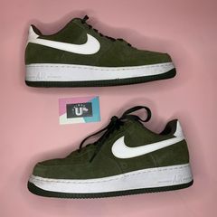Classic Nike Air Force 1 Low Olive Green Suede