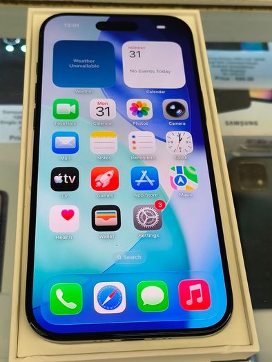 iPhone Air 512GB iPhone 17 Air iPhone Air - EU Irish Model Unlocked Black NEW (Battery is 100% = Zero Cycle)