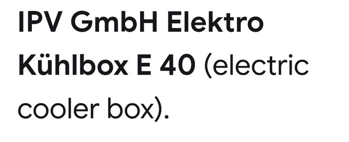 Cooler box