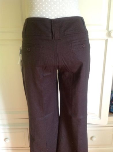 BNWT Chocolate Brown Linen Trousers Size 10