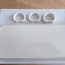 Vintage St.Michael Harvest melamine sandwich tray & 3 napkin rings Image 2