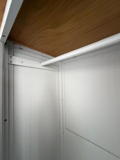 Doune 3dr wardrobe/Taupe & Oak/Excellent Condition
