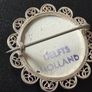 Delft vintage silver brooch Image 5