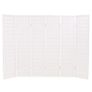 Folding 6-Panel Room Divider Japanese Style 240x170 cm White Image 4