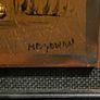 Vintage 3D Copper "Golfer Mid-Swing" Picture signed by Artist Image 3