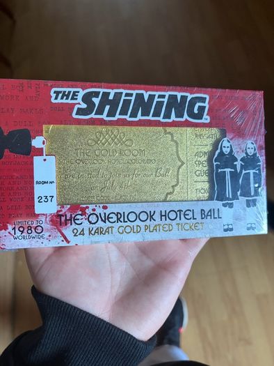 The Shining Real Gold Ticket Collectible Limited to 1980 pieces