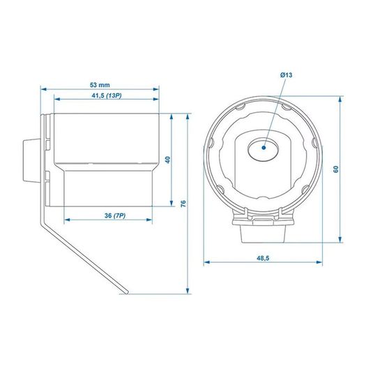For 7 And 13 Pin Trailer Plugs Parking Cover Trailer Plug Holder ABS Accessory Bracket Fixed Trailer Connector Brackets