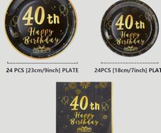 40th Birthday Decorations Set great value