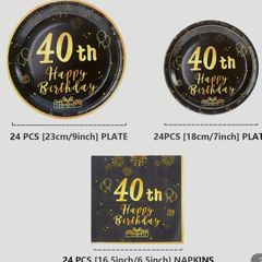 40th Birthday Decorations Set great value