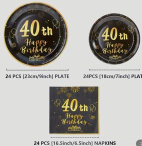 40th Birthday Decorations Set great value