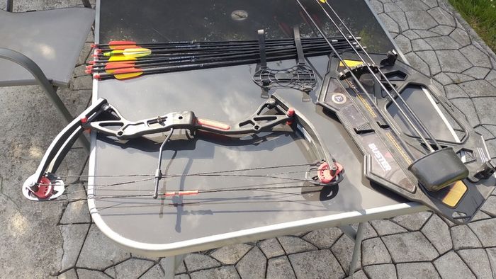 Compound Bow Archery 25'' Like New, 10 Arrows