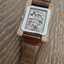 Lukado automatic watch with brown leather strap Image 3