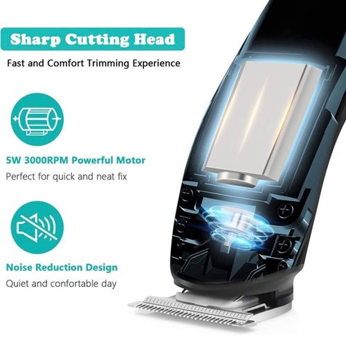 Professional Hair Clippers for Men Kids USB Rechargeable Hair Trimmer Cordless Electric Hair Clippers Haircutting Kit 4 Guide Combs (FREE POSTAGE)