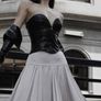 Black Faux Leather Strapless Corset  Bustier Top Image 2