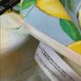 Zara size medium high waisted linen mix. Lemons pattern Image 10
