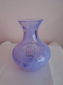 Caithness vase.Vintage glass,Handmade glass vase,Home decor,Gift.