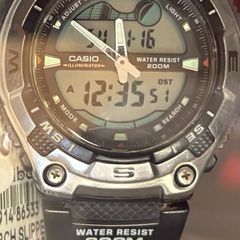 casio AQW 100 rare tidegraph watch sports watch moon phase  sea watch
