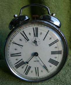 Vintage Smiths Alarm Clock DOUBLE BELL - Works