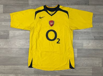 Genuine Vintage 2005 Nike Arsenal London Away Jersey Shirt Mens Medium