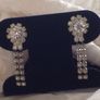 Beautiful Vintage Diamonte Earrings Image 2
