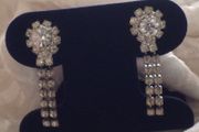 Beautiful Vintage Diamonte Earrings
