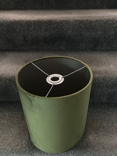 New Cylindrical Green Velvet Table Lamp Shade