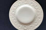 Wedgewood Cream Embossed Plate