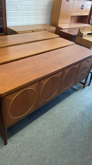 Nathan Circles Teak Sideboard