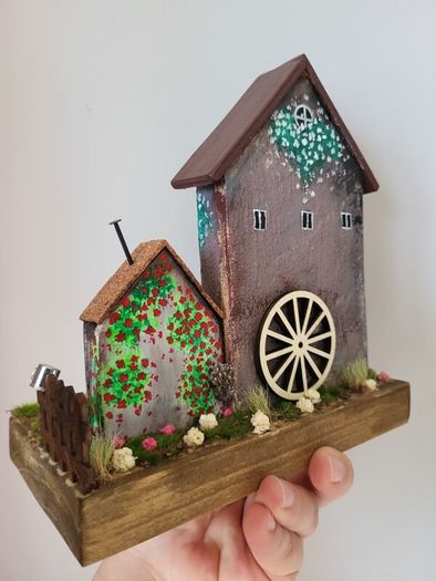handcrafted wooden houses!