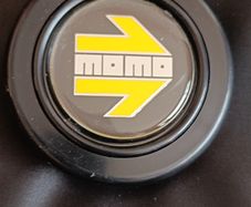 Genuine MOMO Horn Button  Yellow Arrow (HB-01)  Excellent Condition
