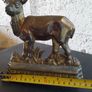 Antique Brass Stag Doorstop Image 6