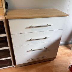 Bed side table and chest of drawers