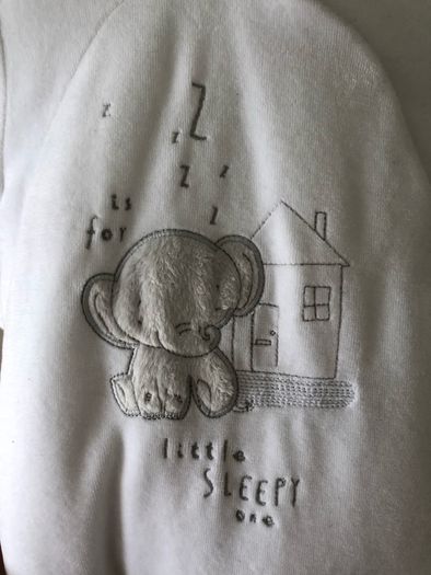Soft white mothercare pramsuit 3-6 months