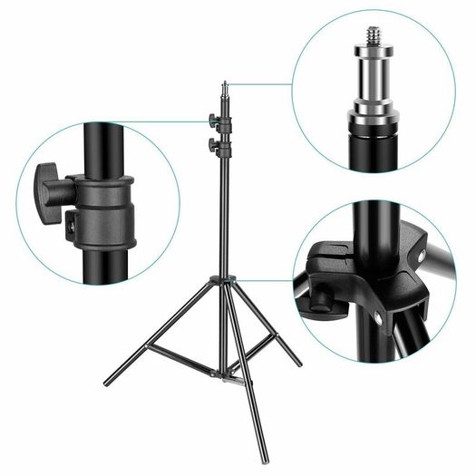 45221 Neewer 2x 660 Pieces (330 White+3300 Yellow) LED Video Light and Stands, Battery