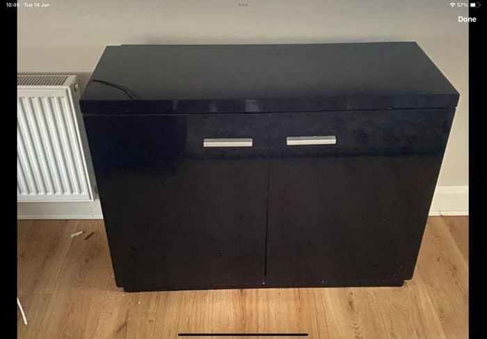 Cabinet with matching mirror