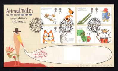 2006 Great Britain Animal Tales Commemorative Stamps Addressed First Day Cover (FDC) with Edinburgh pictorial cancel