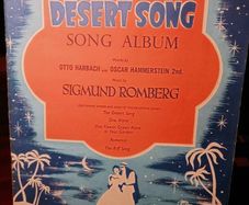 1954 The Desert Song Song Album Sheet Music Book.