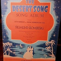 1954 The Desert Song Song Album Sheet Music Book.