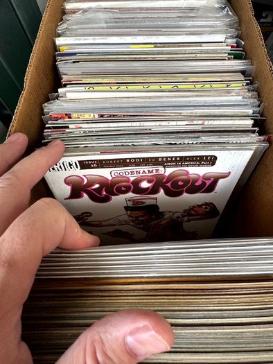 Vertigo & DC Long Comic Box w 330 comics for Sale