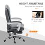 Heated 6 Points Vibration Massage Executive Office Chair Adjustable Swivel Image 6