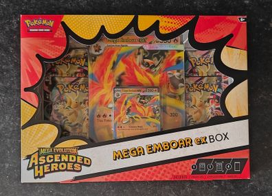 FREE Tracked Shipping. Pokemon Ascended Heroes Mega Embor ex box