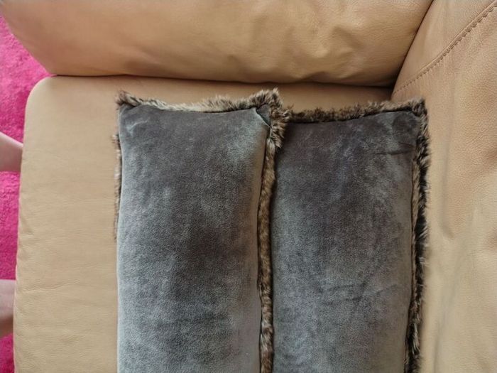 Laura Ashley Draft Excluders. Faux fur and velvet.