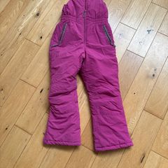 girls pink salopettes