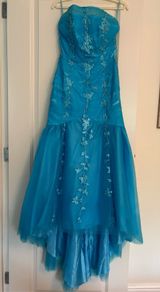 Blue evening dress