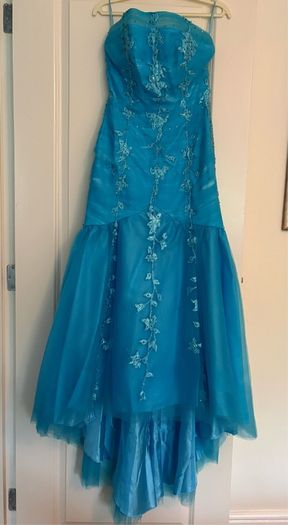 Blue evening dress