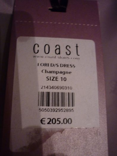 Coast lori satin dress